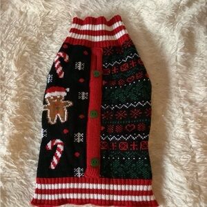 Festive Dog Sweater with Holiday Patterns